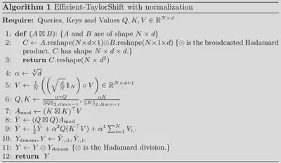 Normalized efficient-TaylorShift algorithm